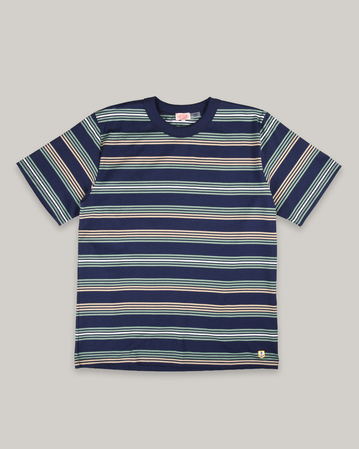 ARMOR LUX HERITAGE STRIPED T-SHIRT - MARINE DEEP/ IVY/ TREEHOUSE