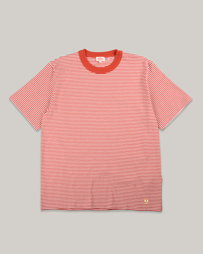 ARMOR LUX HERITAGE STRIPED T-SHIRT - KETCHUP/ MILK