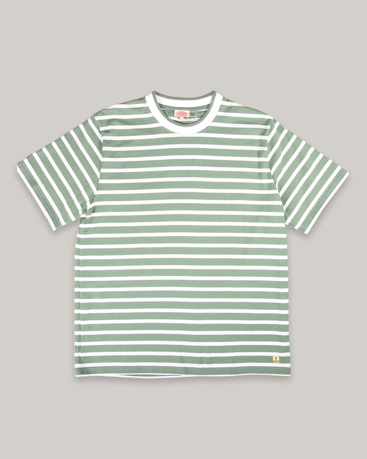 ARMOR LUX HERITAGE STRIPED T-SHIRT - IVY/ WHITE