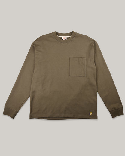 ARMOR LUX HEAVY SLUB T-SHIRT - OLIVE