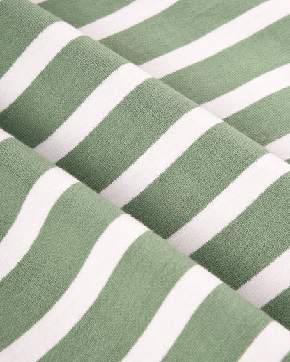 ARMOR LUX HERITAGE STRIPED T-SHIRT - IVY/ WHITE