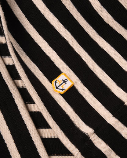 ARMOR LUX HERITAGE BRETON T-SHIRT L/S - BLACK/NATURE