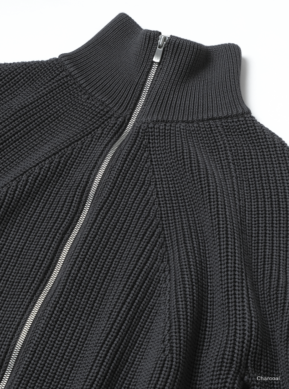 BATONER COTTON SIGNATURE DRIVERS KNIT - CHARCOAL