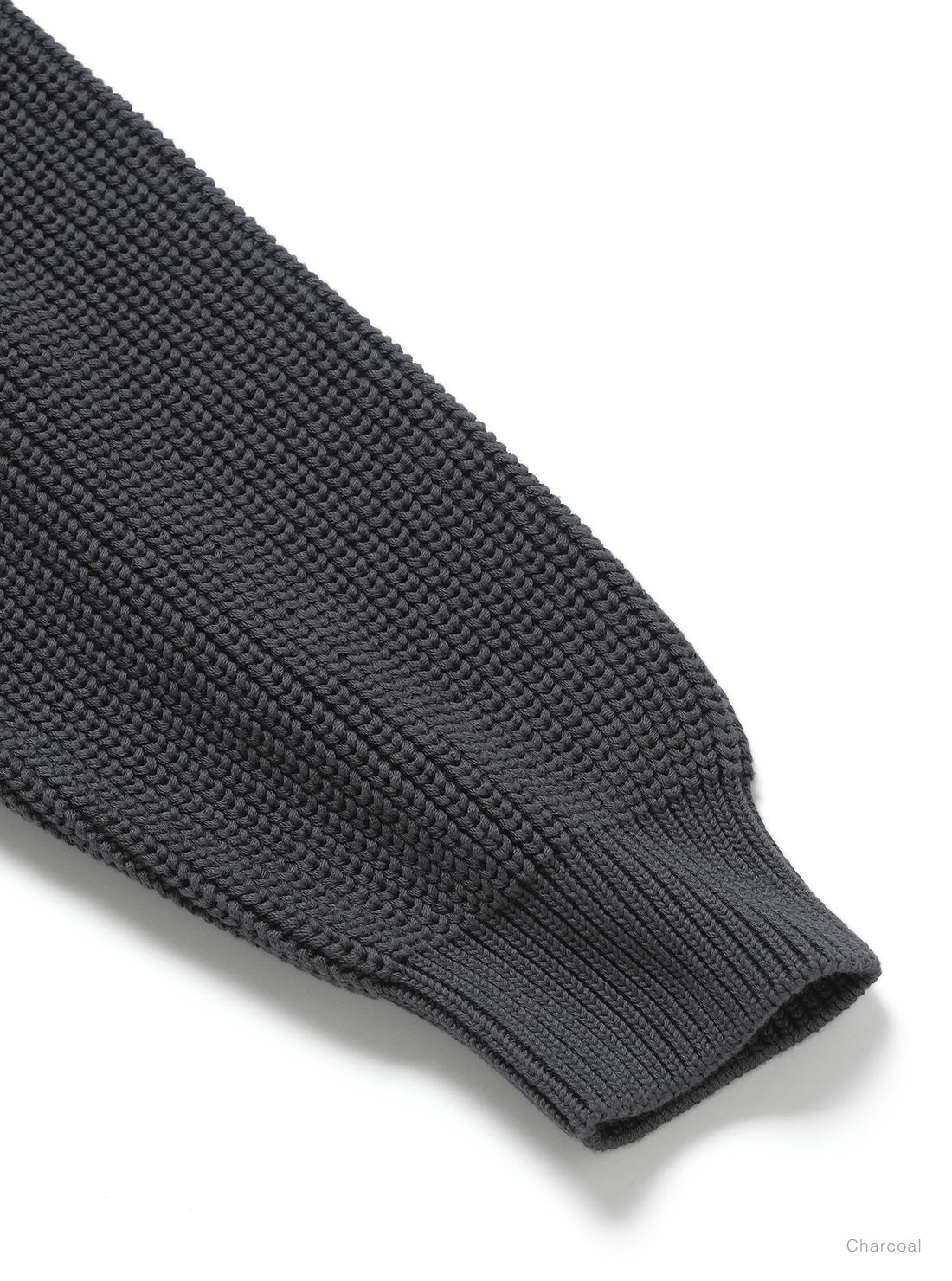BATONER COTTON SIGNATURE DRIVERS KNIT - CHARCOAL
