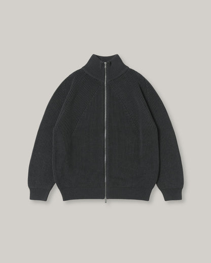 BATONER COTTON SIGNATURE DRIVERS KNIT - CHARCOAL