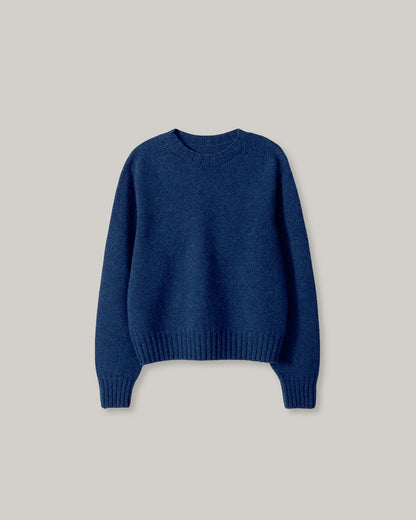 NOTHING WRITTEN BUNNY WOOL PULLOVER - BLUE