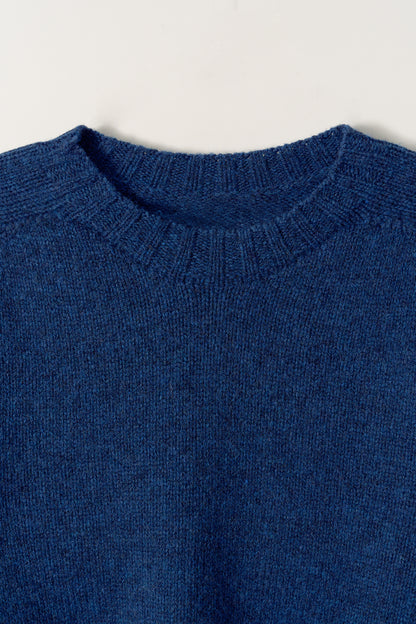 NOTHING WRITTEN BUNNY WOOL PULLOVER - BLUE