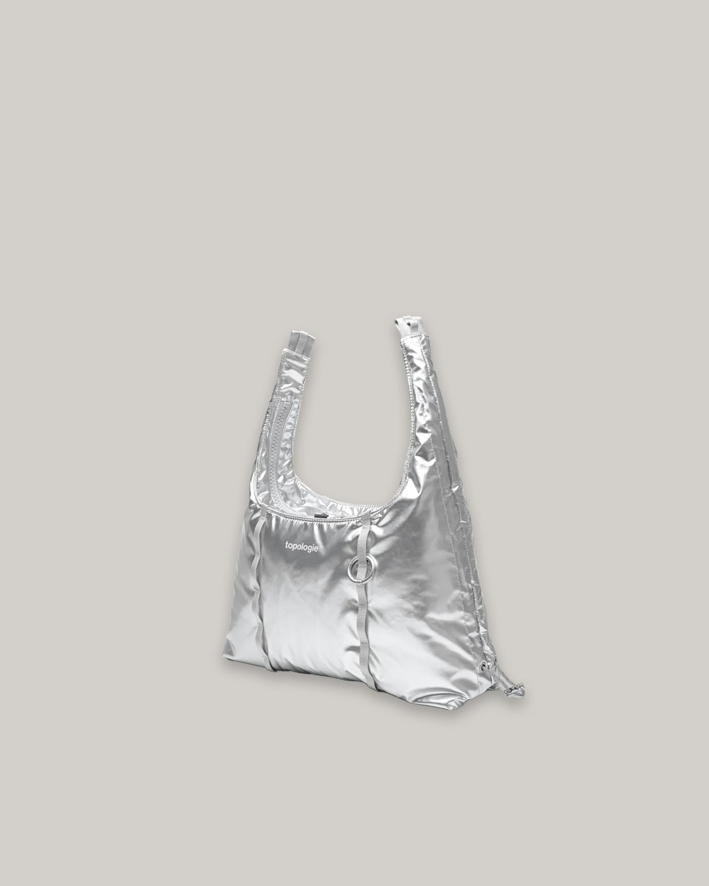 TOPOLOGIE CLOUD HOBO SMALL CHROME SPACE COATED
