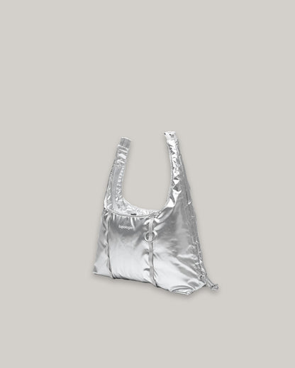 TOPOLOGIE CLOUD HOBO SMALL CHROME SPACE COATED