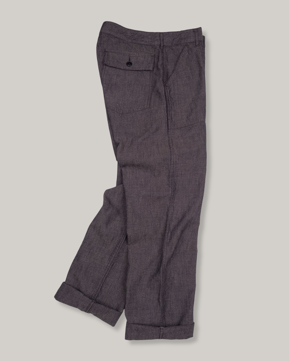 1ST PAT-RN DELTA TROUSERS - BROWN