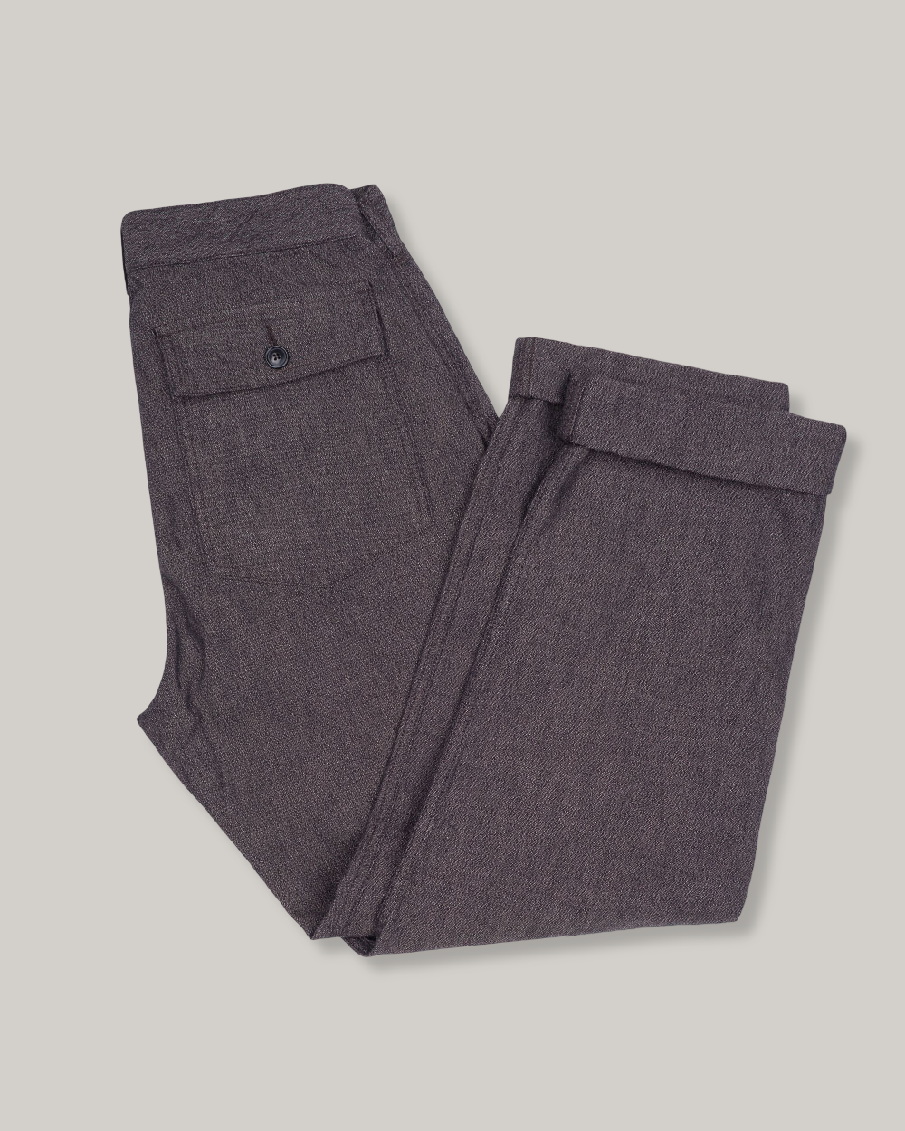 1ST PAT-RN DELTA TROUSERS - BROWN