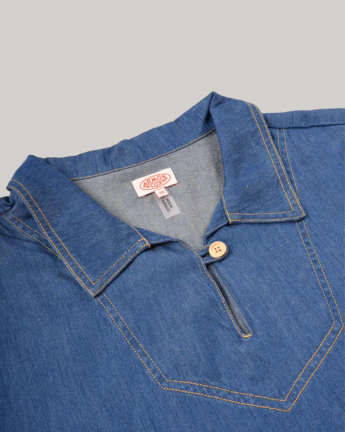 ARMOR LUX LADIES HERITAGE DENIM DRESS - JEAN