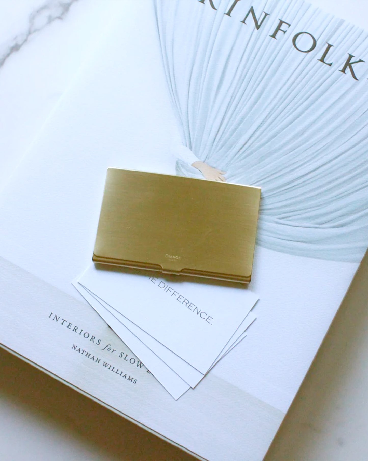 DIARGE BRASS CARD CASE