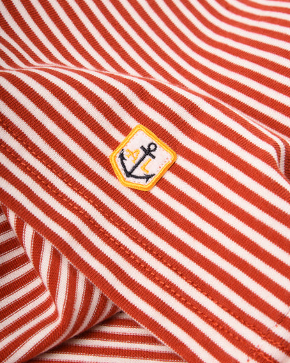 ARMOR LUX HERITAGE STRIPED T-SHIRT - KETCHUP/ MILK