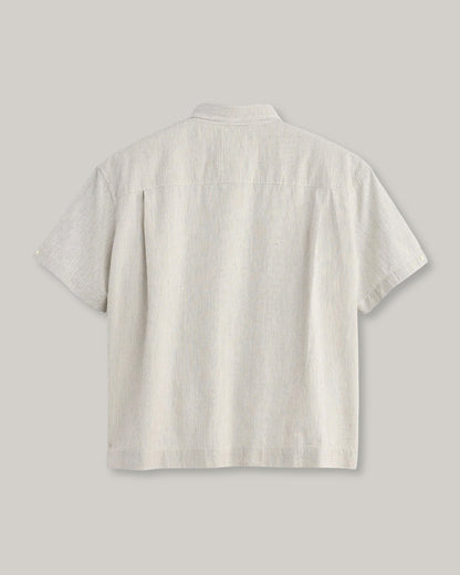 LEVI'S BLUE TAB SS BOXY SHIRT - STRIPE N & A GREY