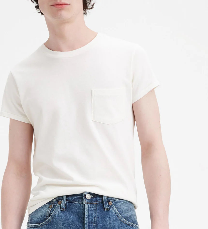LEVI'S VINTAGE CLOTHING 1950's SPORTSWEAR TEE - WHITE