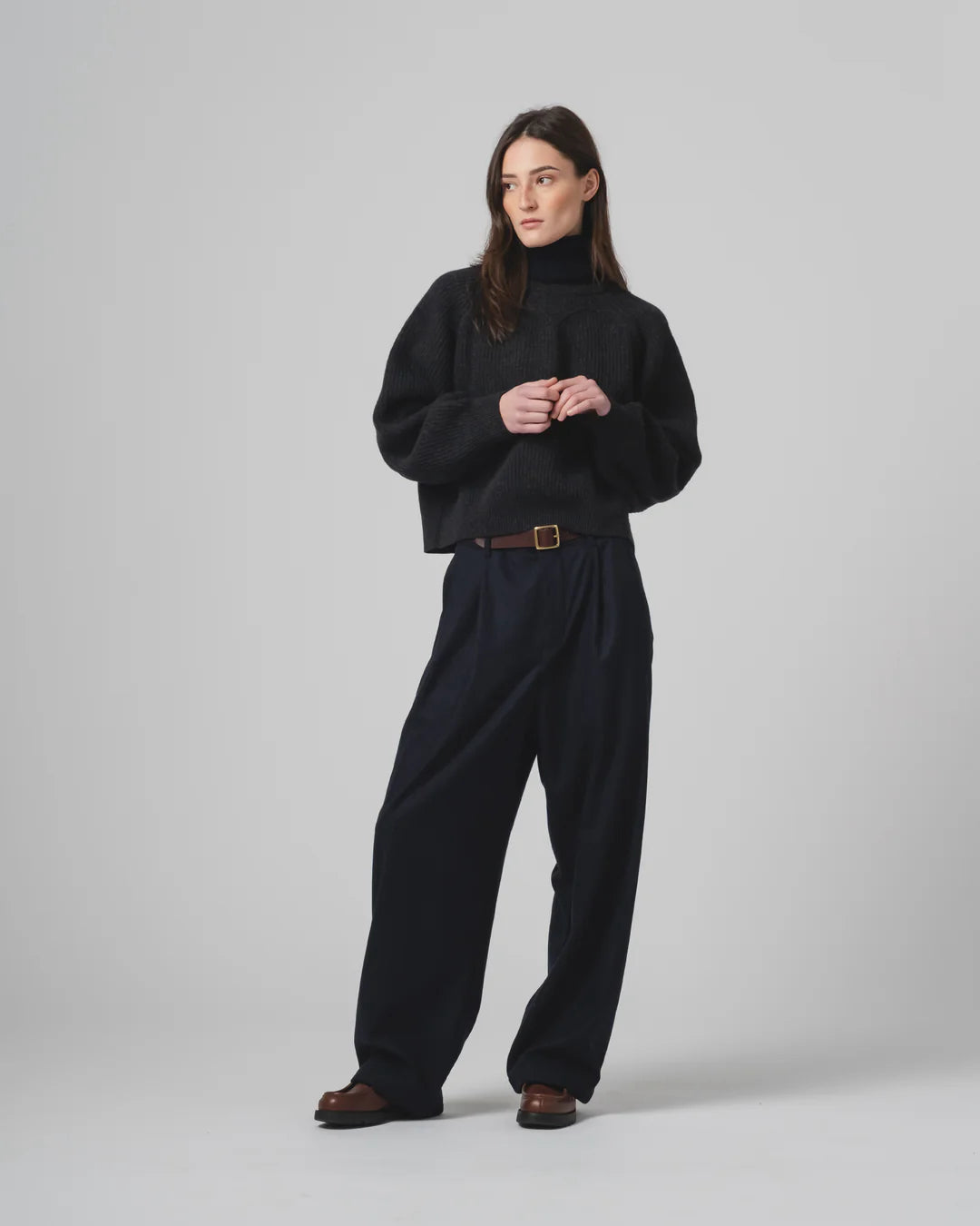 EAT DUST AMBASSADOR PANTS CASHART WOOL - INKT