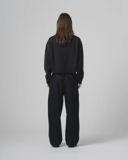 EAT DUST AMBASSADOR PANTS CASHART WOOL - INKT