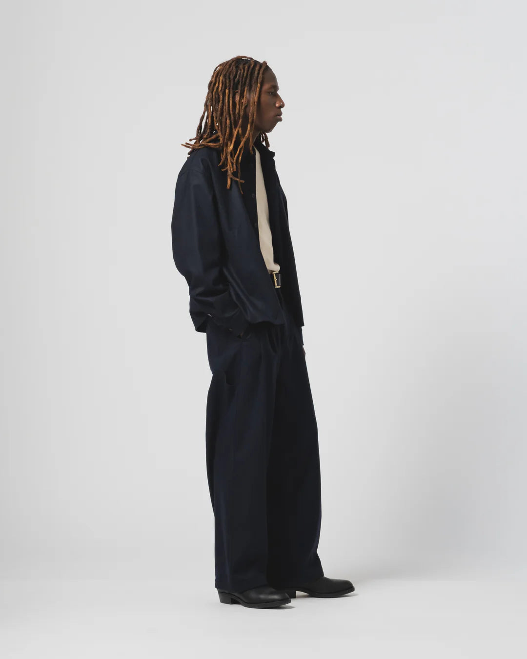 EAT DUST AMBASSADOR PANTS CASHART WOOL - INKT