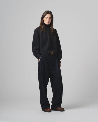 EAT DUST AMBASSADOR PANTS CASHART WOOL - INKT