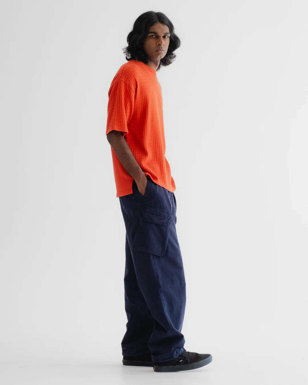 EAT DUST BIG T - COTTON MESH - TANGERINE