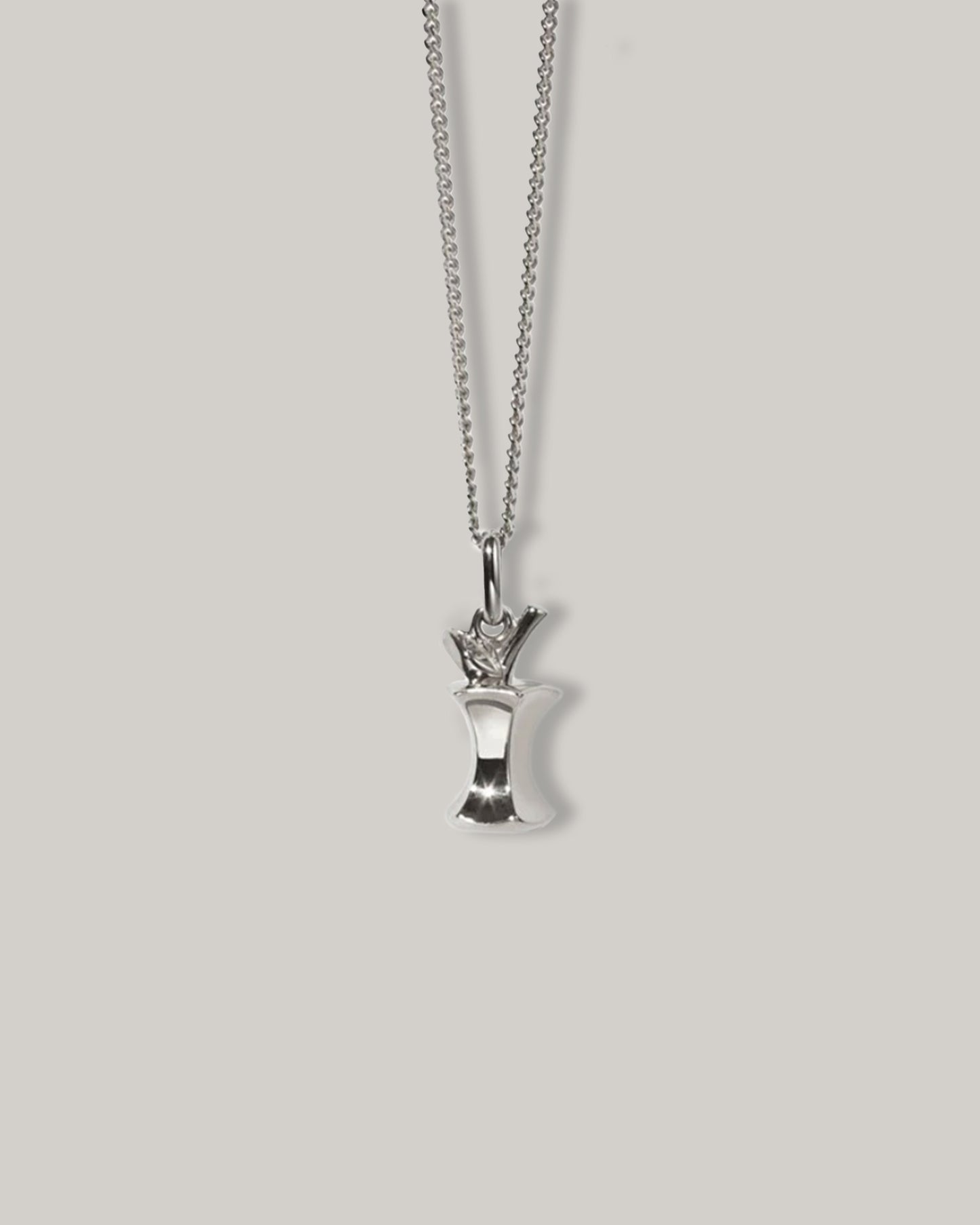 MEADOWLARK APPLE CORE CHARM NECKLACE - STERLING SILVER