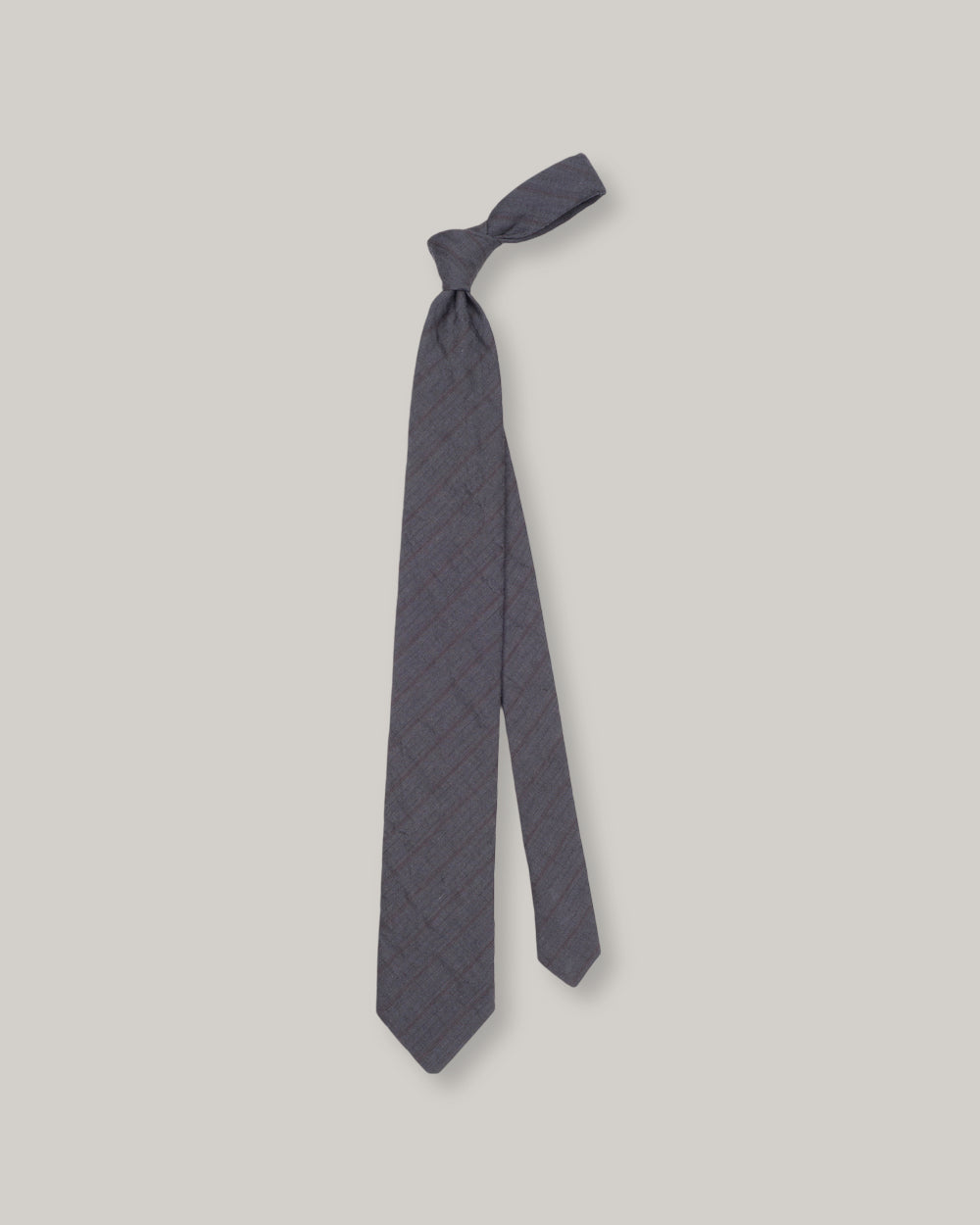 1ST PAT-RN NECKTIE - HERRINGBONE GREY