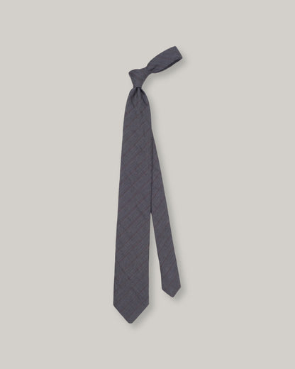 1ST PAT-RN NECKTIE - HERRINGBONE GREY