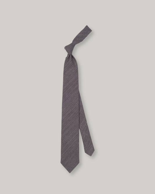 1ST PAT-RN NECKTIE - HOUNDSTOOTH BROWN