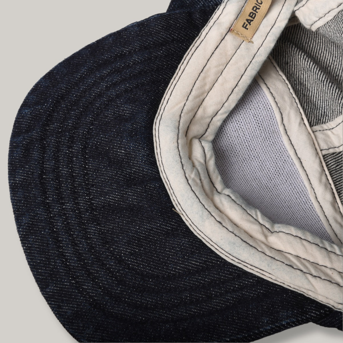 NIGEL CABOURN AC01 5 PANEL CAP DENIM - INDIGO