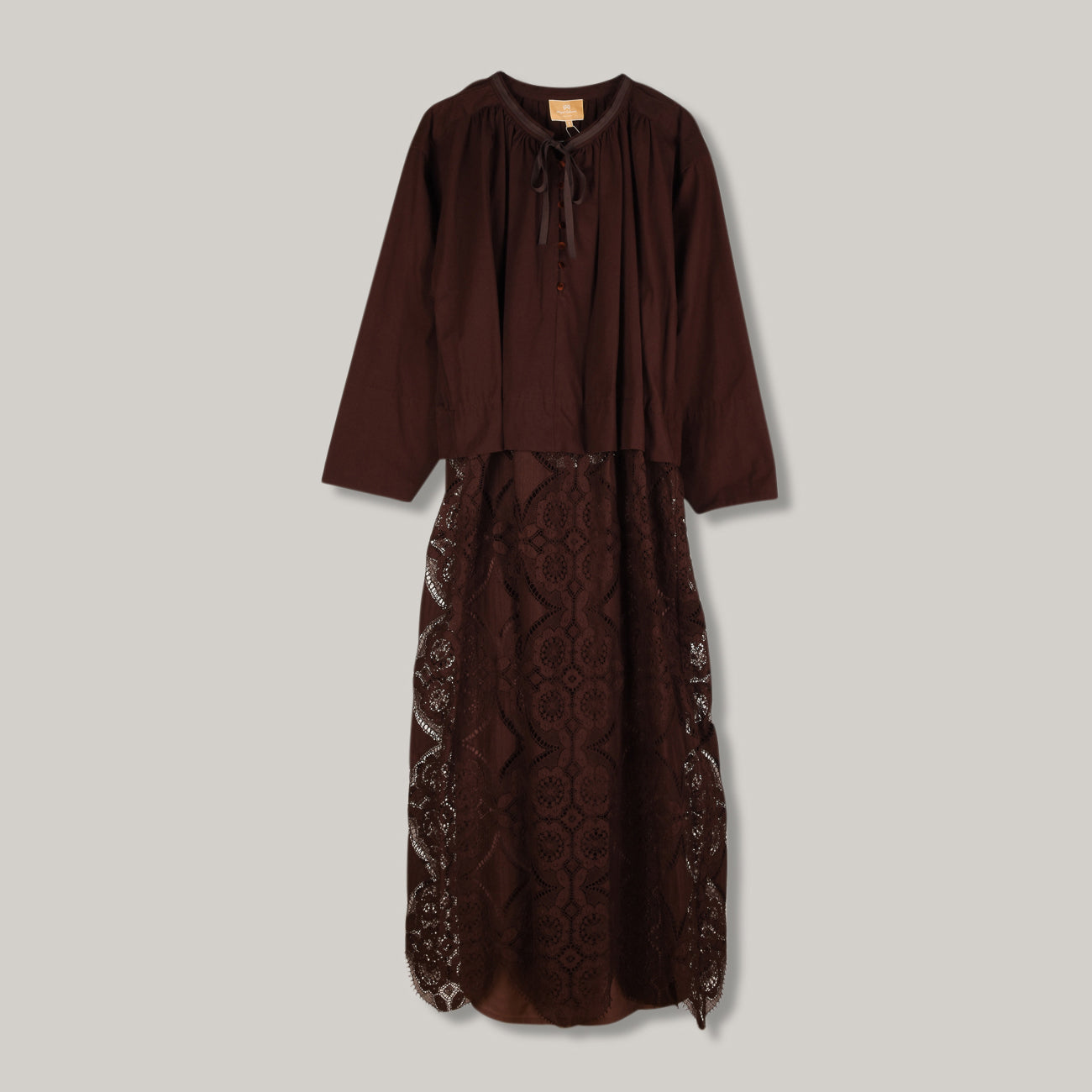 NIGEL CABOURN WOMENS MAINLINE ATTIC CHURCH DRESS - BORDEAUX