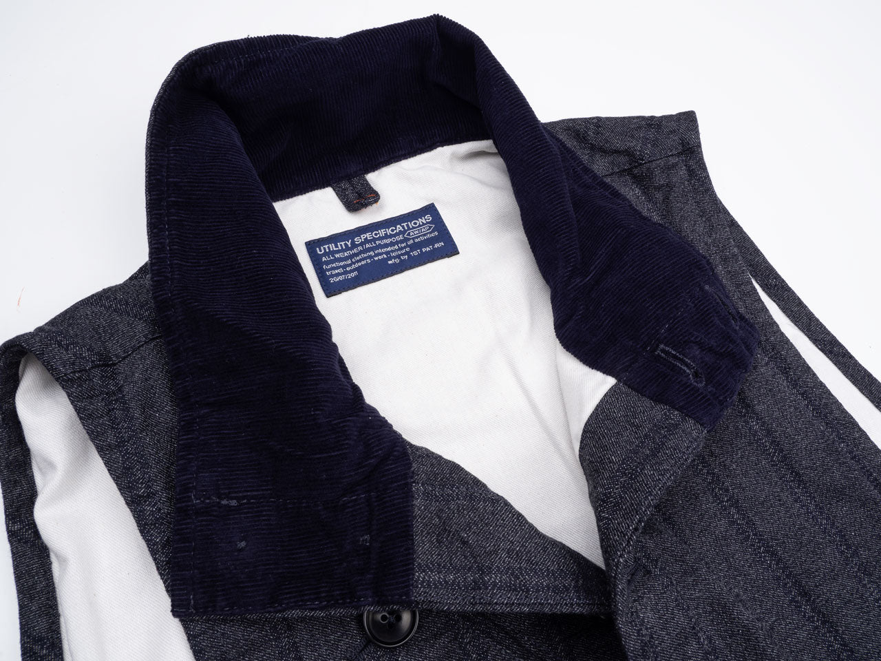 1ST PAT-RN OUTLANDER VEST - BLUE MODERN HICKORY