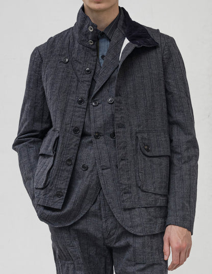 1ST PAT-RN OUTLANDER VEST - BLUE MODERN HICKORY