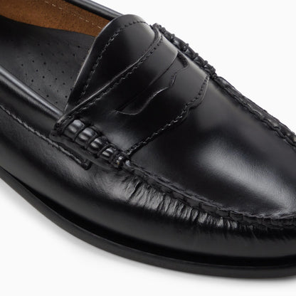 G. H. BASS -  WEEJUN WOMEN'S PENNY - BLACK LEATHER