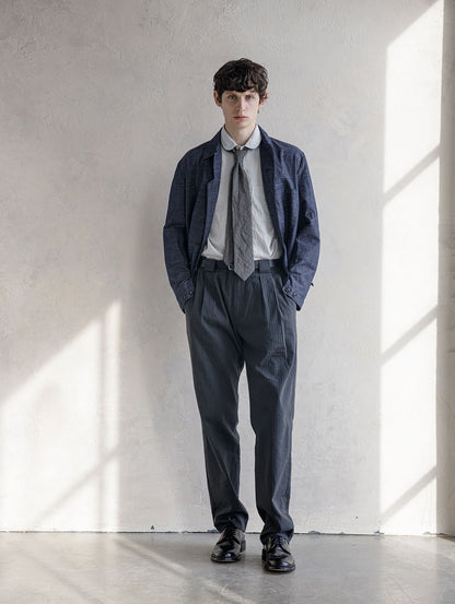 1ST PAT-RN NECKTIE - HOUNDSTOOTH BROWN