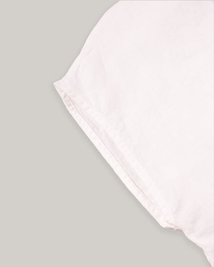 ARMOR LUX LADIES BOXY FIT LINEN SHIRT - WHITE