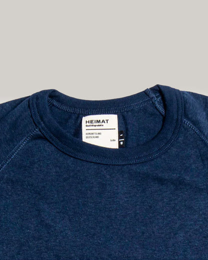 HEIMAT RAGLAN COTTON/HEMP TEE - INK