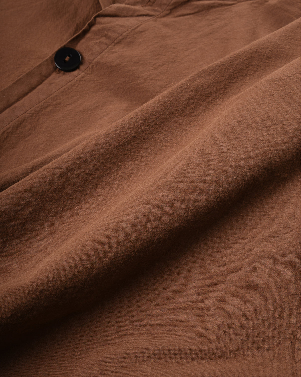TENDER ISOSCELES SHIRT - COTTON SHEETING - BROWN HAT