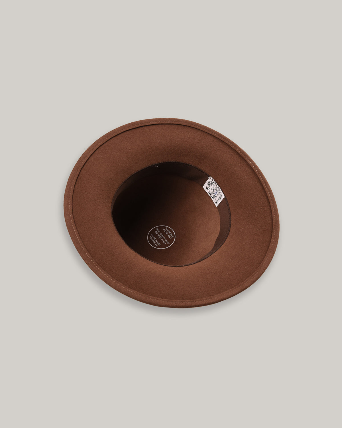 TENDER WOOL FELT OPERA HAT - BROWN HAT
