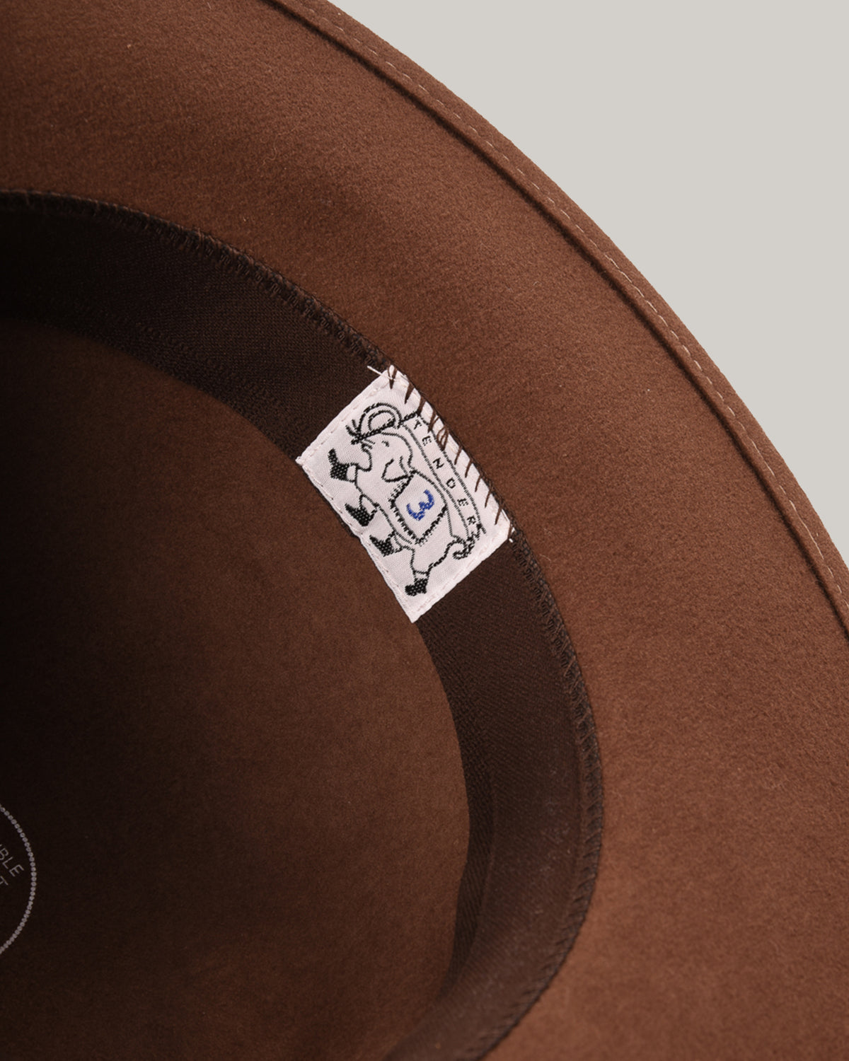 TENDER WOOL FELT OPERA HAT - BROWN HAT