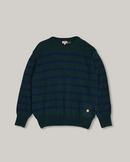 ARMOR LUX LADIES STRIPED SAILOR SWEATER - DARK SEA/ TWILIGHT BLUE