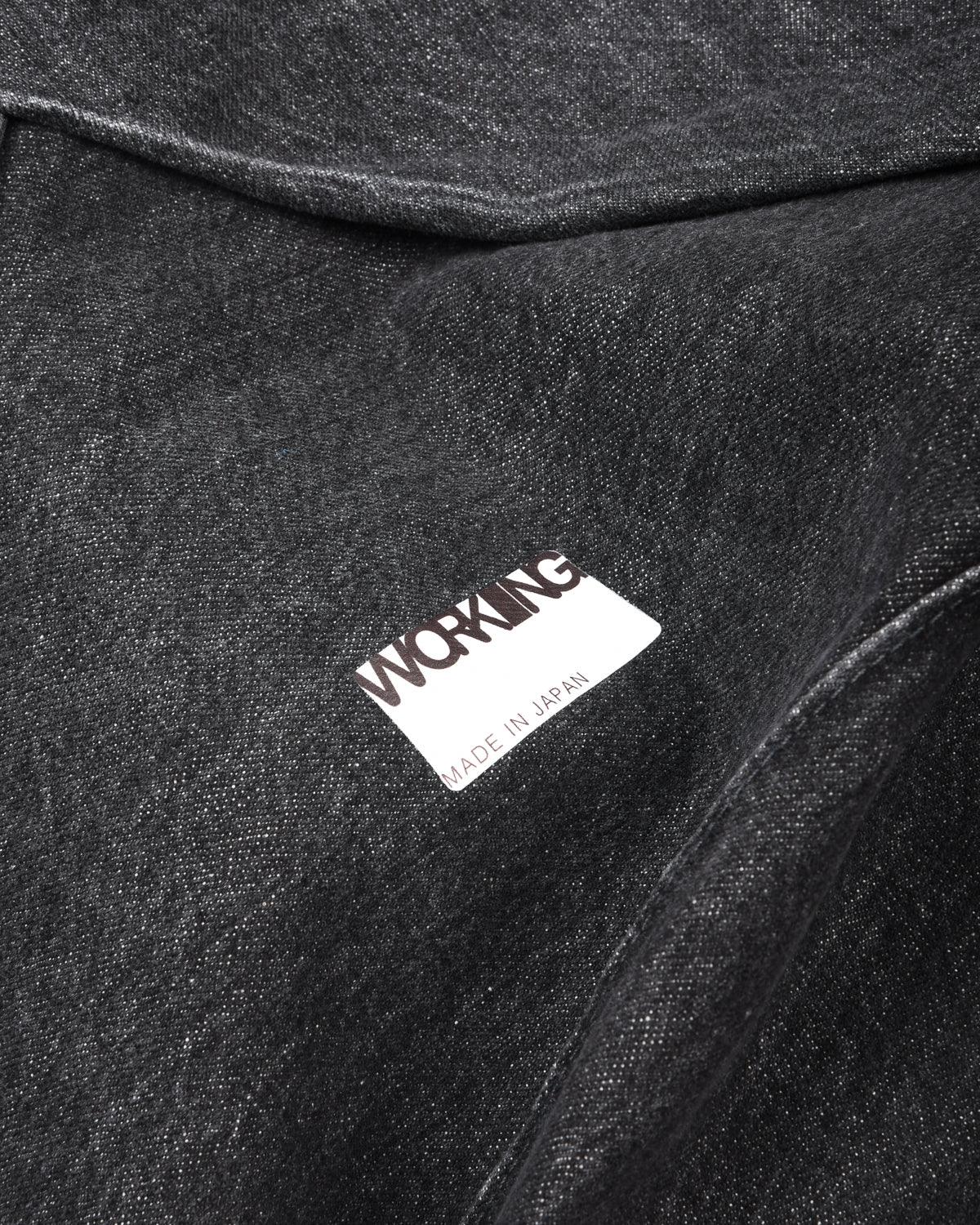 WORKING TAKEOUT BAG - BLACK STONE WASHED