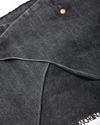 WORKING TAKEOUT BAG - BLACK STONE WASHED