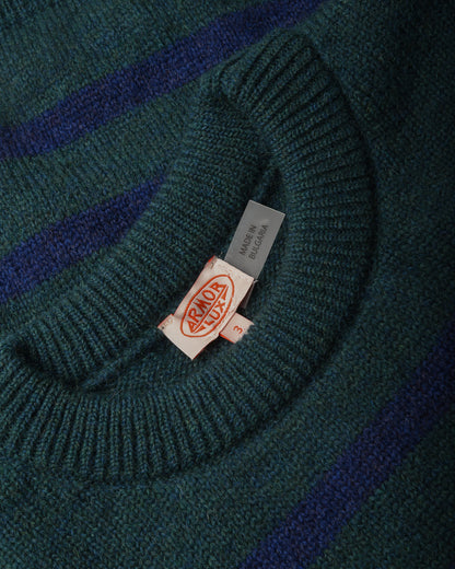 ARMOR LUX LADIES STRIPED SAILOR SWEATER - DARK SEA/ TWILIGHT BLUE