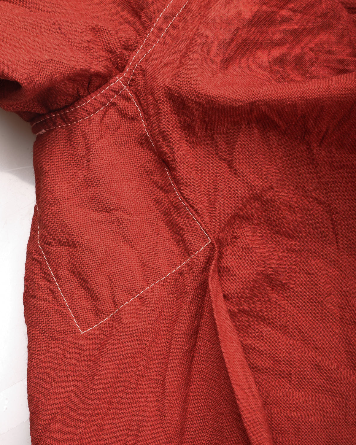 TENDER PLASTRON SHIRT - WOOL CALICO - TURKEY RED
