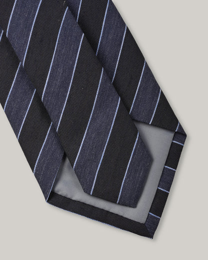 TS(S) BOLD STRIPE NECK TIE - NAVY