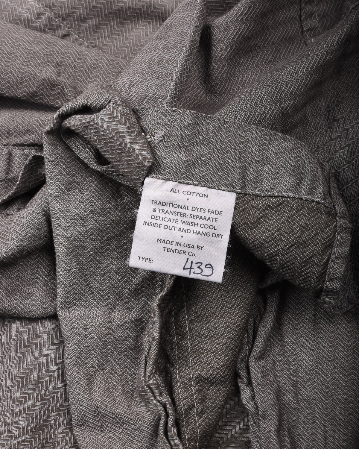 TENDER STOLE POCKET BUTTERLY SHIRT - THUNDERBOLT COTTON CAMBRIC - CHESTNUT