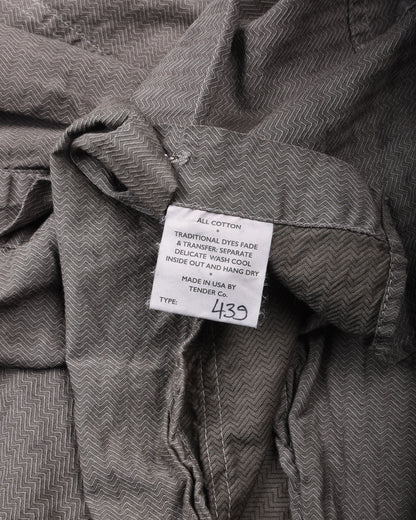 TENDER STOLE POCKET BUTTERLY SHIRT - THUNDERBOLT COTTON CAMBRIC - CHESTNUT