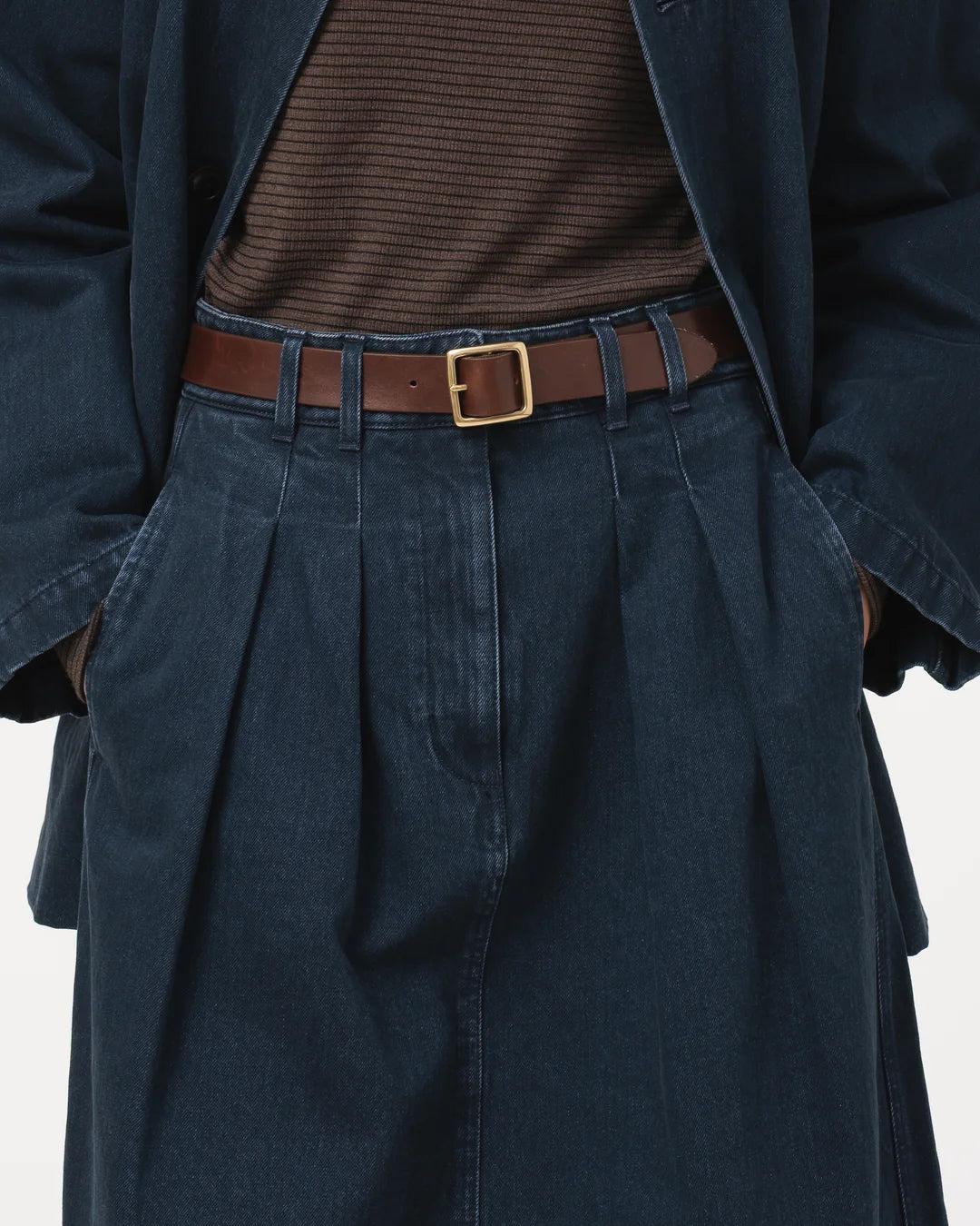 GIRLS OF DUST BULB SKIRT - ENIGMA DENIM - INKT