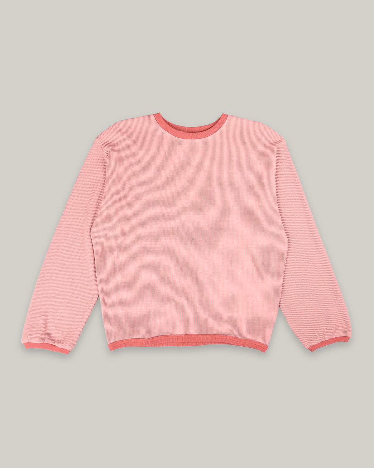 W'MENSWEAR GAS STATION TEE - PINK WAFFLE